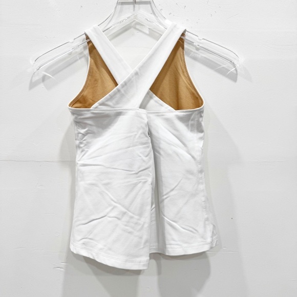 Lululemon White Crossback Tank Top XS - Picture 2 of 4